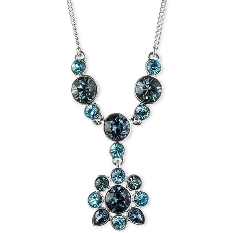 givenchy blue crystal jewelry|givenchy swarovski necklace.